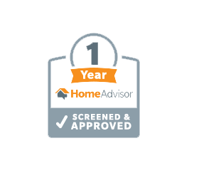 1 Year HomeAdvisor Screened & Approved badge