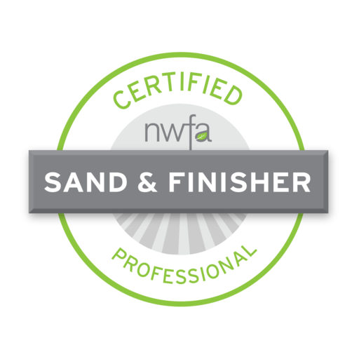 NWFA Certified Sand & Finisher Professional badge
