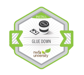 Glue Down badge