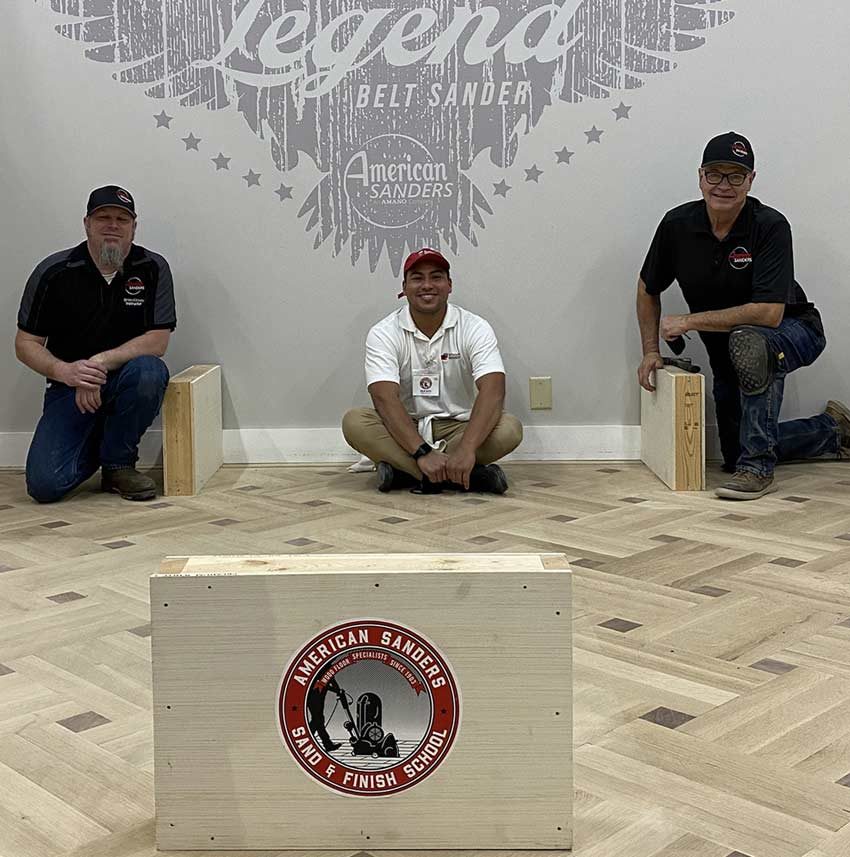 Refinish My Floors team at the American Sanders Sand & Finish School