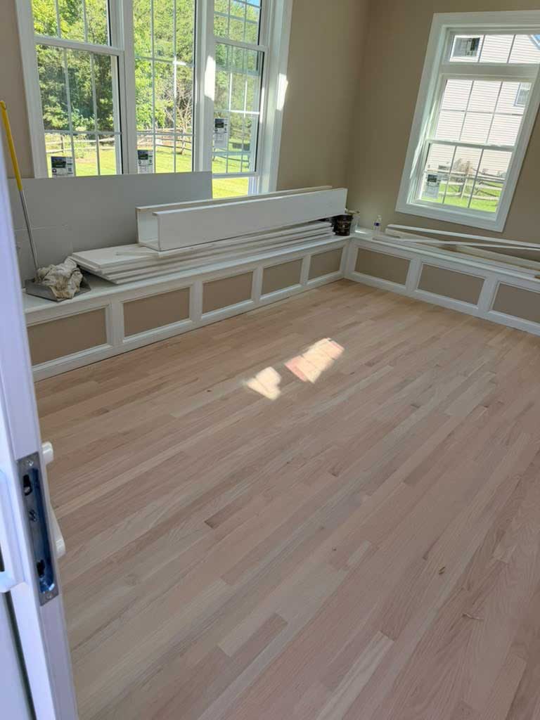 Hardwood floor sanding in a Silver Spring, MD ranch home